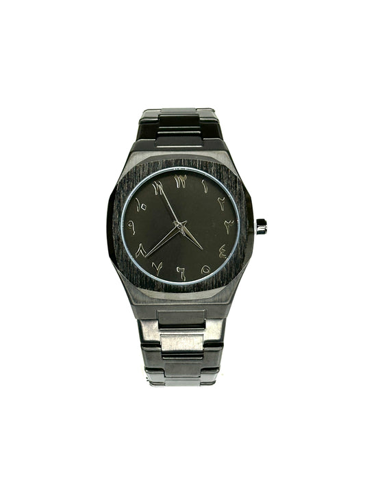 AURA Signature Black Metallic Watch