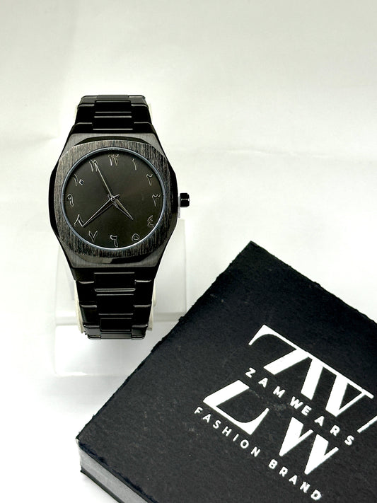 AURA Signature Black Metallic Watch
