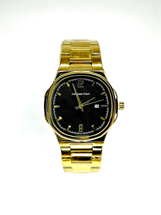 Universe Point Gold Stainless Steel Watch