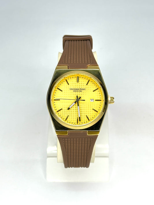 Universe Point Classic Analog Watch – With  Brown and Black Strap